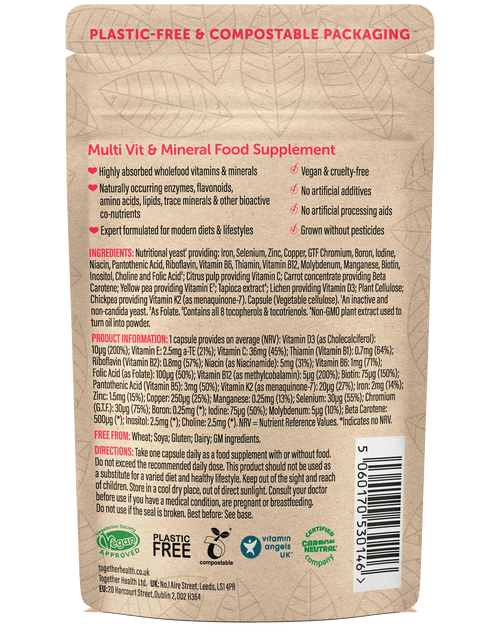 Multivitamin – Vegan – 30 Capsules