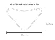 Mum 2 Mum Bandana Style Wonder Bib - Dusty Pink