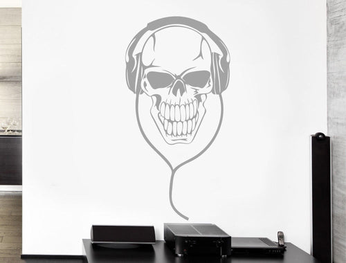Music Skull Wall Sticker