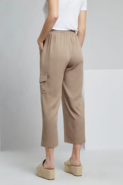 Neil Soft Taupe Utility Cropped Trouser