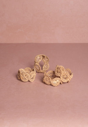 Atlántico Iraca Woven Napkin Ring, Natural