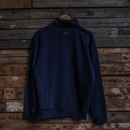 Navy Union Jack Quater-Zip