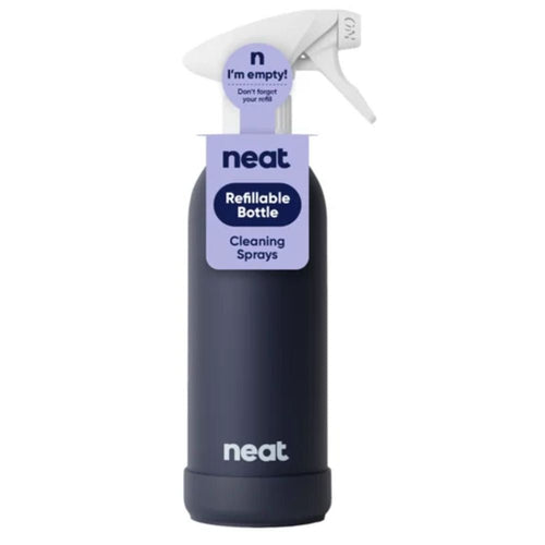 Neat Refillable Cleaning Spray Bottle – Recycled Aluminium, 470ml (Stone, Midnight, Sage)