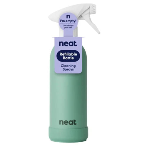 Neat Refillable Cleaning Spray Bottle – Recycled Aluminium, 470ml (Stone, Midnight, Sage)