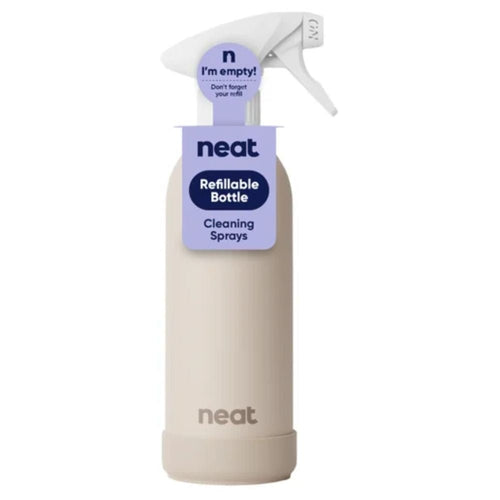 Neat Refillable Cleaning Spray Bottle – Recycled Aluminium, 470ml (Stone, Midnight, Sage)