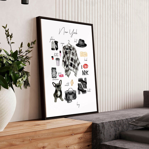 New York wall art travel poster