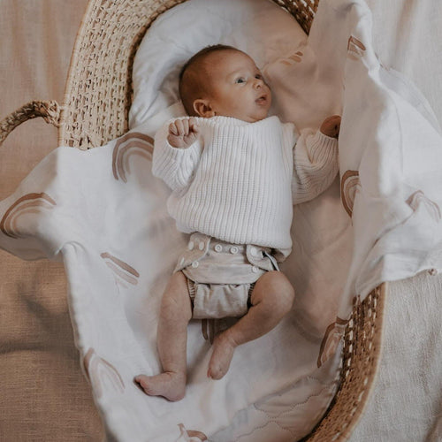 Newborn Reusable Cloth Nappy - Celestial