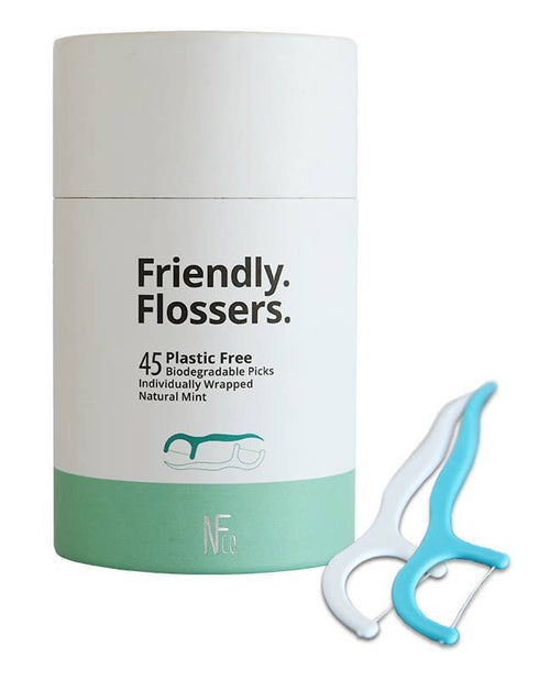 Biodegradable Dental Floss Picks | 45 Pack