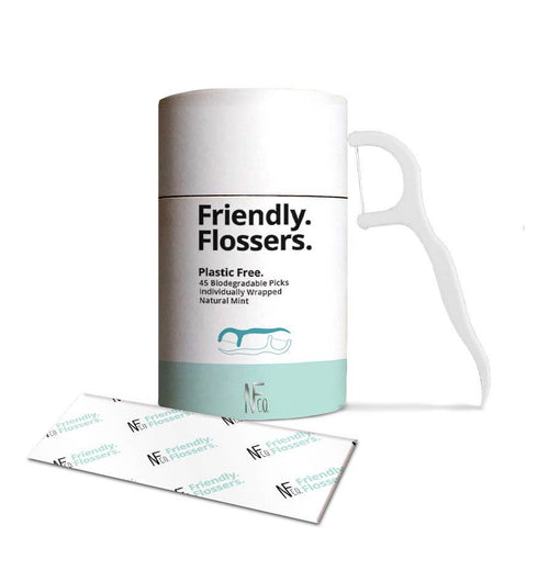 Biodegradable Dental Floss Picks | 45 Pack
