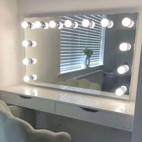 PRE ORDER FOR THE END OF AUGUST - Nicole Hollywood Mirror Wall Mounted 100x60cm