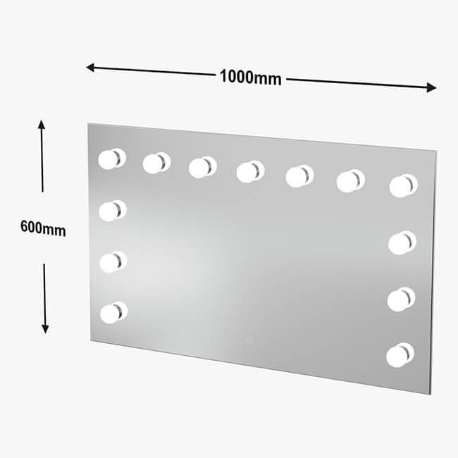 PRE ORDER FOR THE END OF AUGUST - Nicole Hollywood Mirror Wall Mounted 100x60cm