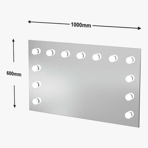 PRE ORDER FOR THE END OF AUGUST - Nicole Hollywood Mirror Wall Mounted 100x60cm