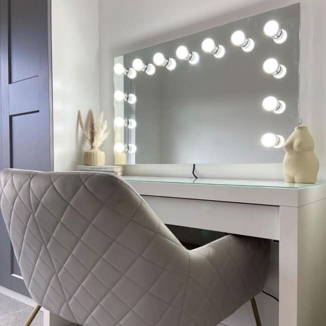 PRE ORDER FOR THE END OF AUGUST - Nicole Hollywood Mirror Wall Mounted 100x60cm