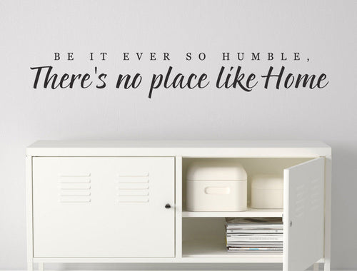 No Place Like Home Wall Writing Sticker