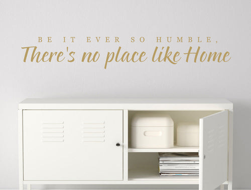No Place Like Home Wall Writing Sticker