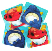 Nom Nom Kids Reusable Monster Snack Bags 4 Pack Stand Up Snack Pouches
