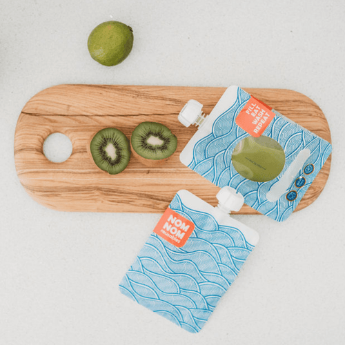 Nom Nom Kids Reusable Yogurt and Smoothie Pouches 4 Pack 250ml