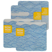 Nom Nom Reusable Snack Bags x 4 | Wave Design