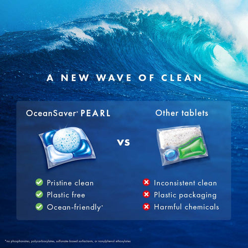 OceanSaver PEARL 5-in-1 Plastic-Free Dishwasher Tablets