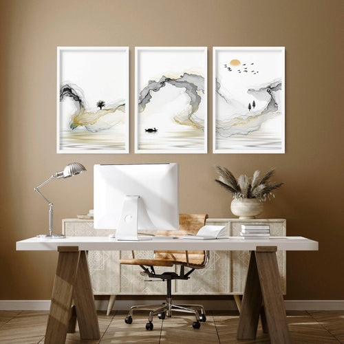 Wall Decorations For Office | set of 3 wall art prints