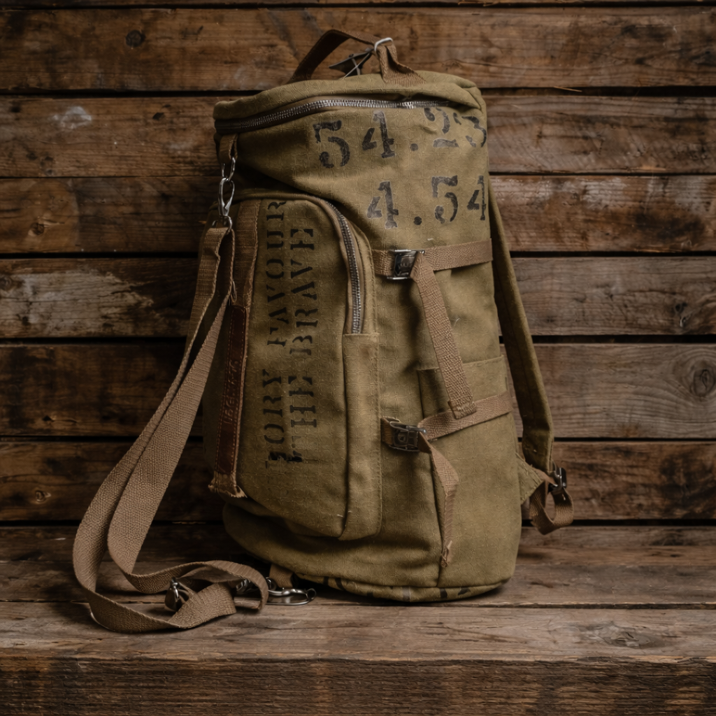 Beige 'Aviation' Duffle Bag
