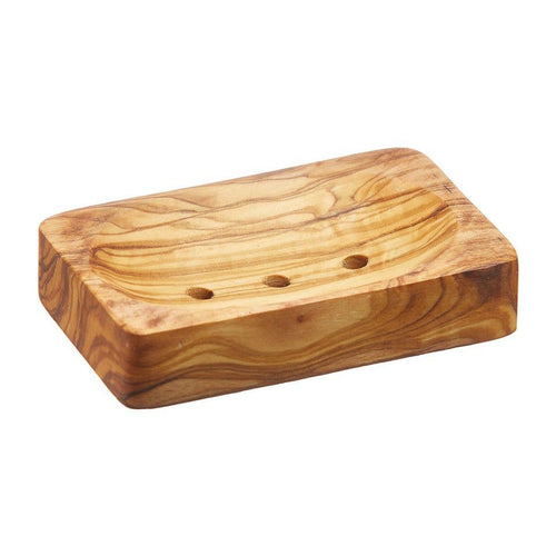 Olive Wood Soap Tray, Rectangular Shape Tray For Soap Bars