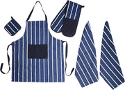 OLIVIA ROCCO Kitchen Sets With Apron Double Oven Gloves Towel Set Oven Mitts Pot Holder