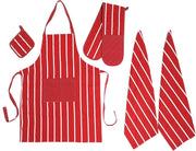 OLIVIA ROCCO Kitchen Sets With Apron Double Oven Gloves Towel Set Oven Mitts Pot Holder