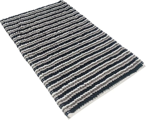 OLIVIA ROCCO Amalfi 2 Piece Bath Mat Set 100% Cotton Jumbo Plush Absorbent Pedestal Bath