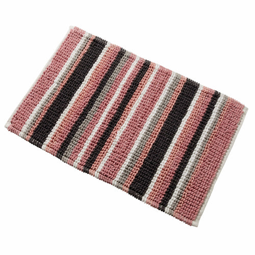 OLIVIA ROCCO Padstow Stripe Bathmat 50 x 80 cm Quick-Drying Anti-Slip Absorbent Durable