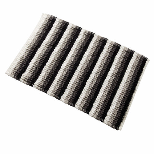 OLIVIA ROCCO Padstow Stripe Bathmat 50 x 80 cm Quick-Drying Anti-Slip Absorbent Durable