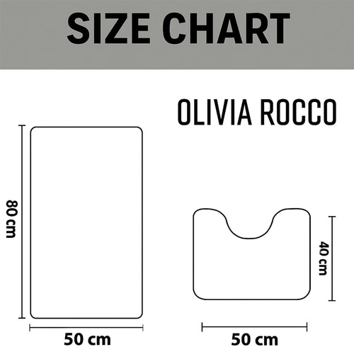OLIVIA ROCCO Bali Bath Mat And Pedestal Set Luxurious Super Absorbent Easy Care Non Slip