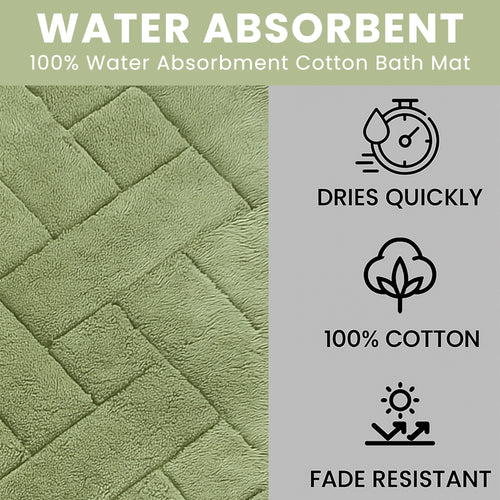 OLIVIA ROCCO Bali Bath Mat And Pedestal Set Luxurious Super Absorbent Easy Care Non Slip