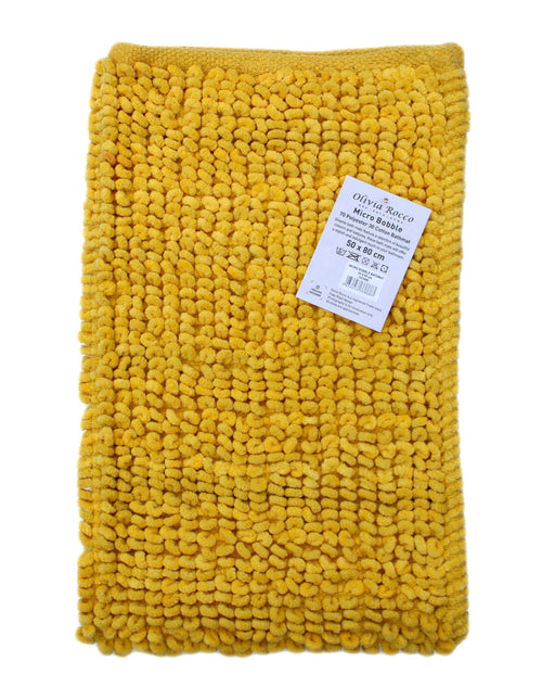OLIVIA ROCCO Pebbles Micro Bobble Bath Mat Pure Indian Cotton Hand Woven Eco Friendly