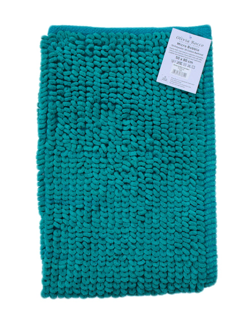 OLIVIA ROCCO Pebbles Micro Bobble Bath Mat Pure Indian Cotton Hand Woven Eco Friendly