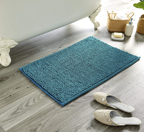 OLIVIA ROCCO Pebbles Micro Bobble Bath Mat Pure Indian Cotton Hand Woven Eco Friendly