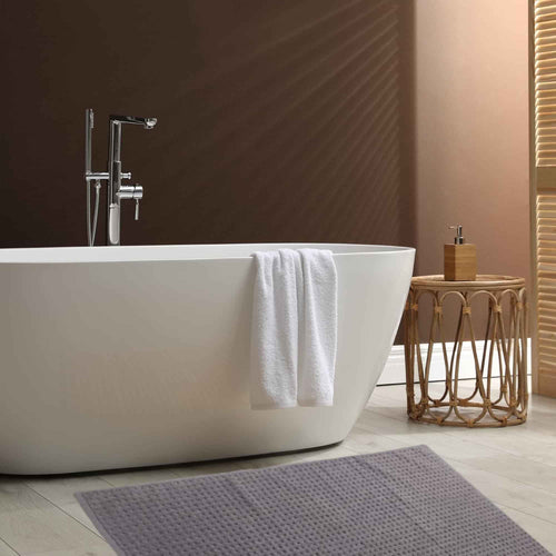 OLIVIA ROCCO Pack Of 3 Luxe Ultra-Soft Deep Cotton Pile Bathmats Eco-Friendly Absorbent