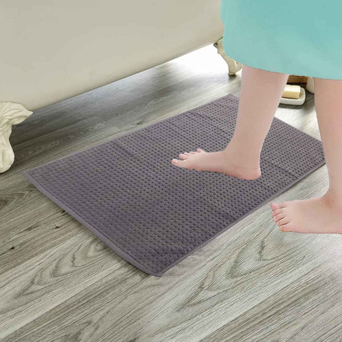 OLIVIA ROCCO Pack Of 3 Luxe Ultra-Soft Deep Cotton Pile Bathmats Eco-Friendly Absorbent