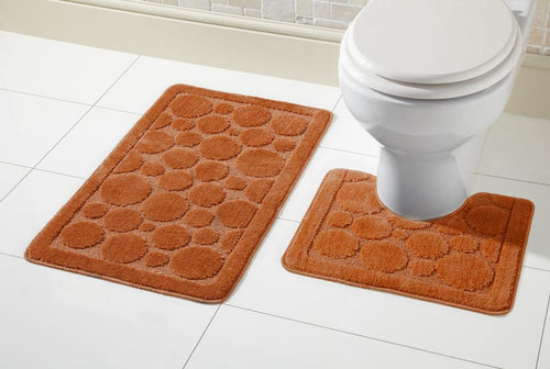 OLIVIA ROCCO Cali Bath Mat And Pedestal Set Ultra Soft Non Slip Highly Absorbent