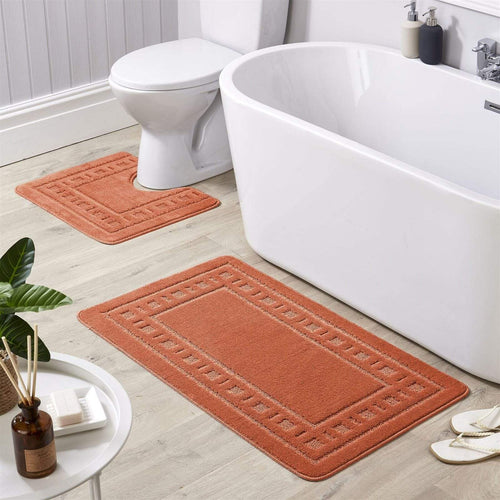 OLIVIA ROCCO Jumbo Miami Bath Mat Set Ultra Soft Non-Slip Ultra-Absorbent For Stylish