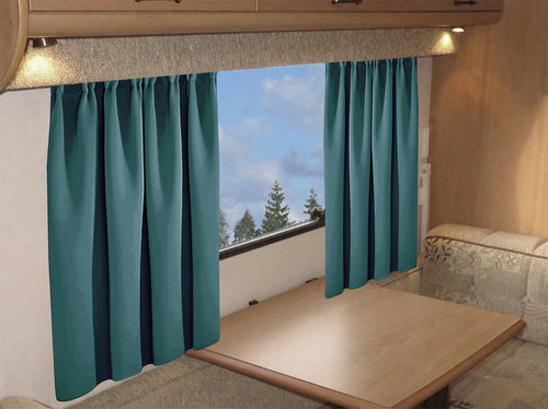 OLIVIA ROCCO Caravan Blackout Curtains 11 Colours Thermal Pencil Pleat Panels Eyelet