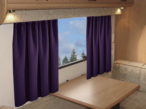 OLIVIA ROCCO Caravan Blackout Curtains 11 Colours Thermal Pencil Pleat Panels Eyelet