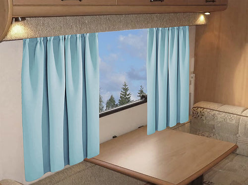 OLIVIA ROCCO Caravan Blackout Curtains 11 Colours Thermal Pencil Pleat Panels Eyelet