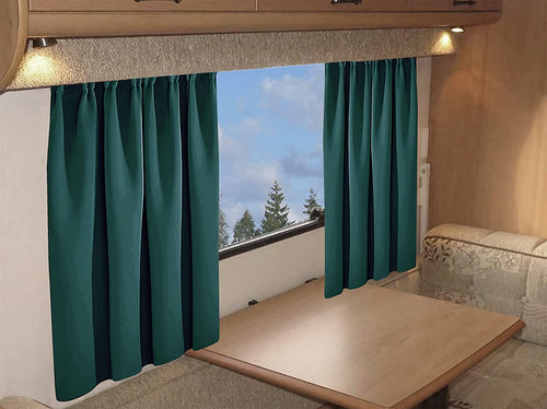 OLIVIA ROCCO Caravan Blackout Curtains 11 Colours Thermal Pencil Pleat Panels Eyelet
