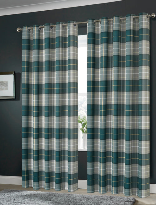 OLIVIA ROCCO Blackout Thermal Curtains Check Marble Design Light Blocking Panels Multiple