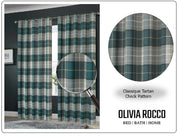 OLIVIA ROCCO Blackout Thermal Curtains Check Marble Design Light Blocking Panels Multiple