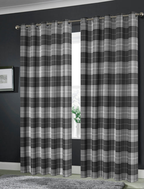 OLIVIA ROCCO Blackout Thermal Curtains Check Marble Design Light Blocking Panels Multiple