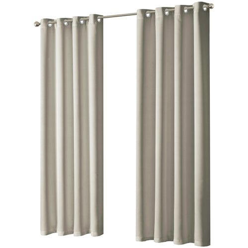 OLIVIA ROCCO Blackout Thermal Eyelet Curtains Natural colour Energy Efficient Ring Top