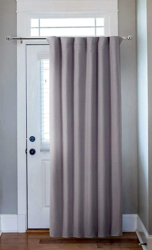 OLIVIA ROCCO Capri Thermal Door Curtain 46x84 Inches For Energy Efficiency And Noise