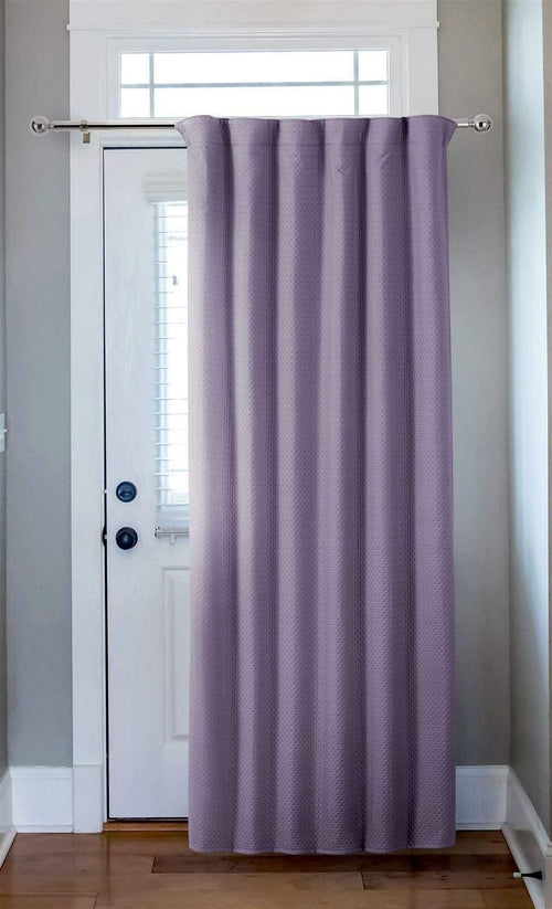 OLIVIA ROCCO Capri Thermal Door Curtain 46x84 Inches For Energy Efficiency And Noise
